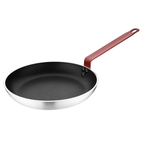 Hygiplas Aluminium Non-Stick Teflon Platinum Plus Frying Pan with Red Handle 28cm