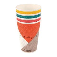 Huhtamaki Pause Disposable Coffee Cups Double Wall 455ml (Pack of 620)