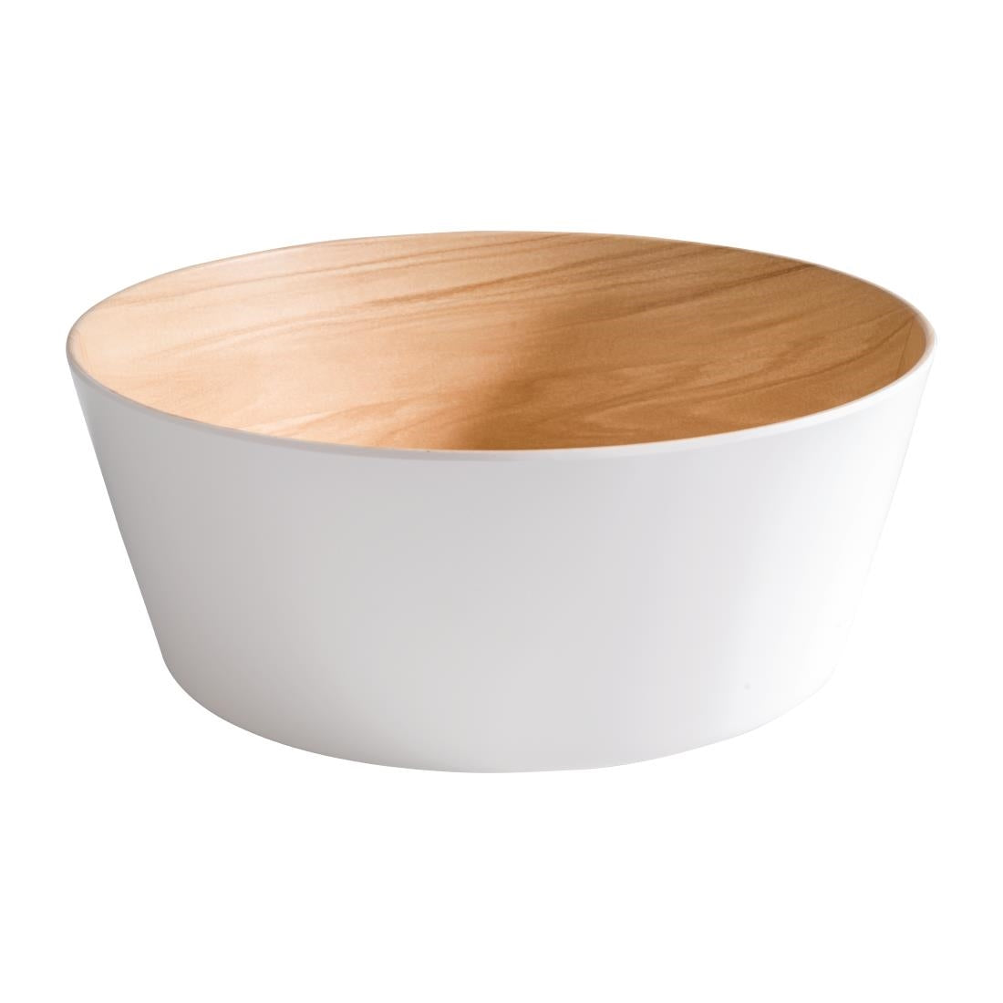 APS Frida Bowl Wood & White 265(Ø)mm 3.4Ltr