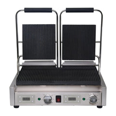 Buffalo Double Ribbed Contact Grill