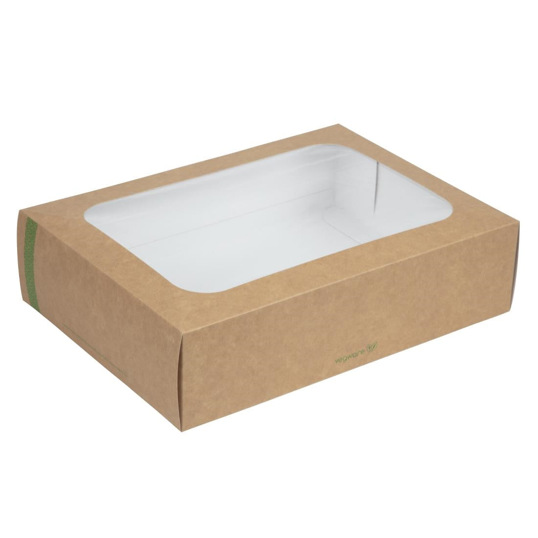 Vegware Compostable Sandwich Platters Box with Insert and Lid (Pack of 50)