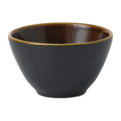 Churchill Super Vitrified Nourish Black Onyx Two Tone Contour Deep Bowls 8oz (Pack of 12)