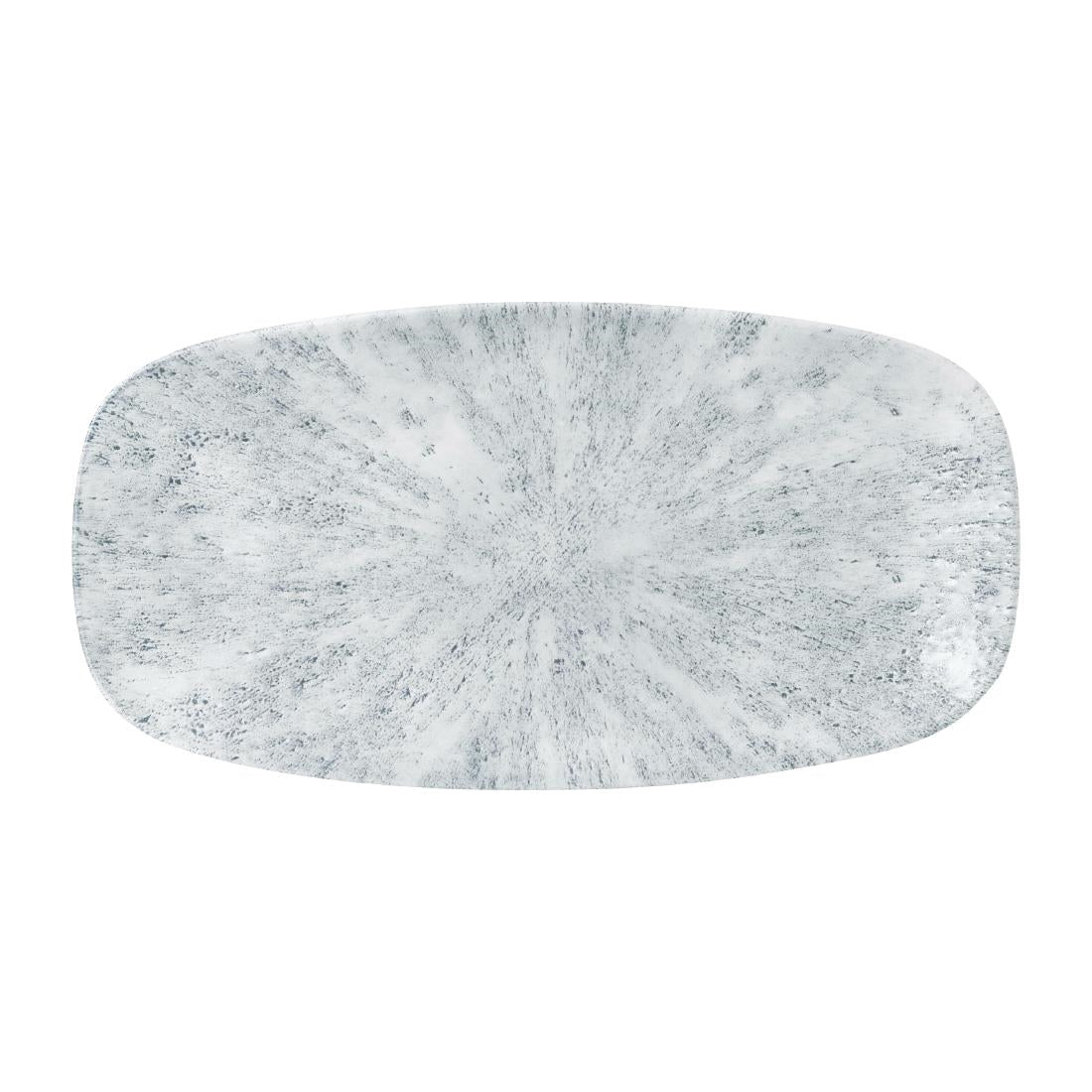 Churchill Stone Pearl Grey Chefs Oblong Plate 13 7/8X7 3/8" (Box 6) (Direct)