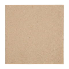 Fiesta Recyclable Recycled Cocktail Napkin Kraft 24x24cm 2ply 1/4 Fold (Pack of 4000)