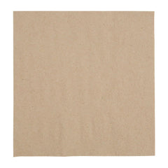 Fiesta Recyclable Recycled Lunch Napkin Kraft 33x33cm 2ply 1/4 Fold (Pack of 2000)