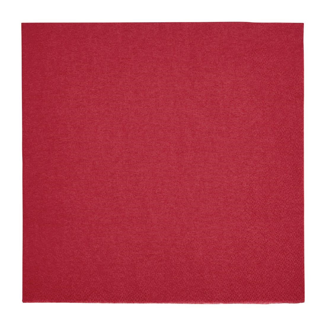 Fiesta Recyclable Dinner Napkin Bordeaux 40x40cm 2ply 1/4 Fold (Pack of 2000)