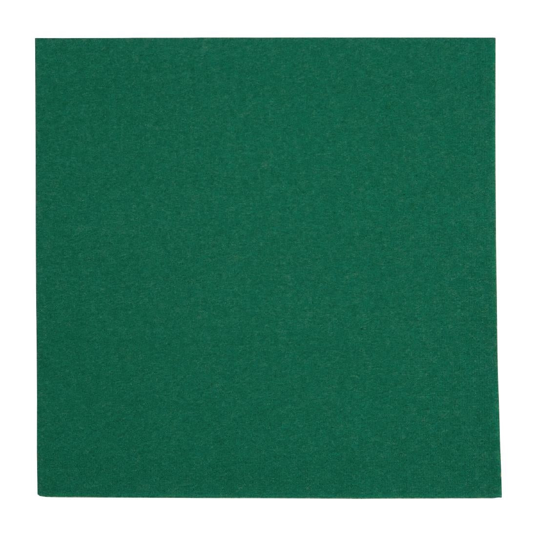 Fiesta Recyclable Dinner Napkin Dark Green 40x40cm 2ply 1/4 Fold (Pack of 2000)