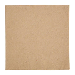 Fiesta Recyclable Recycled Dinner Napkin Kraft 40x40cm 2ply 1/4 Fold (Pack of 2000)