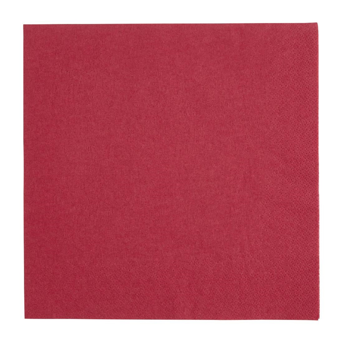 Fiesta Recyclable Dinner Napkin Bordeaux 40x40cm 3ply 1/4 Fold (Pack of 1000)