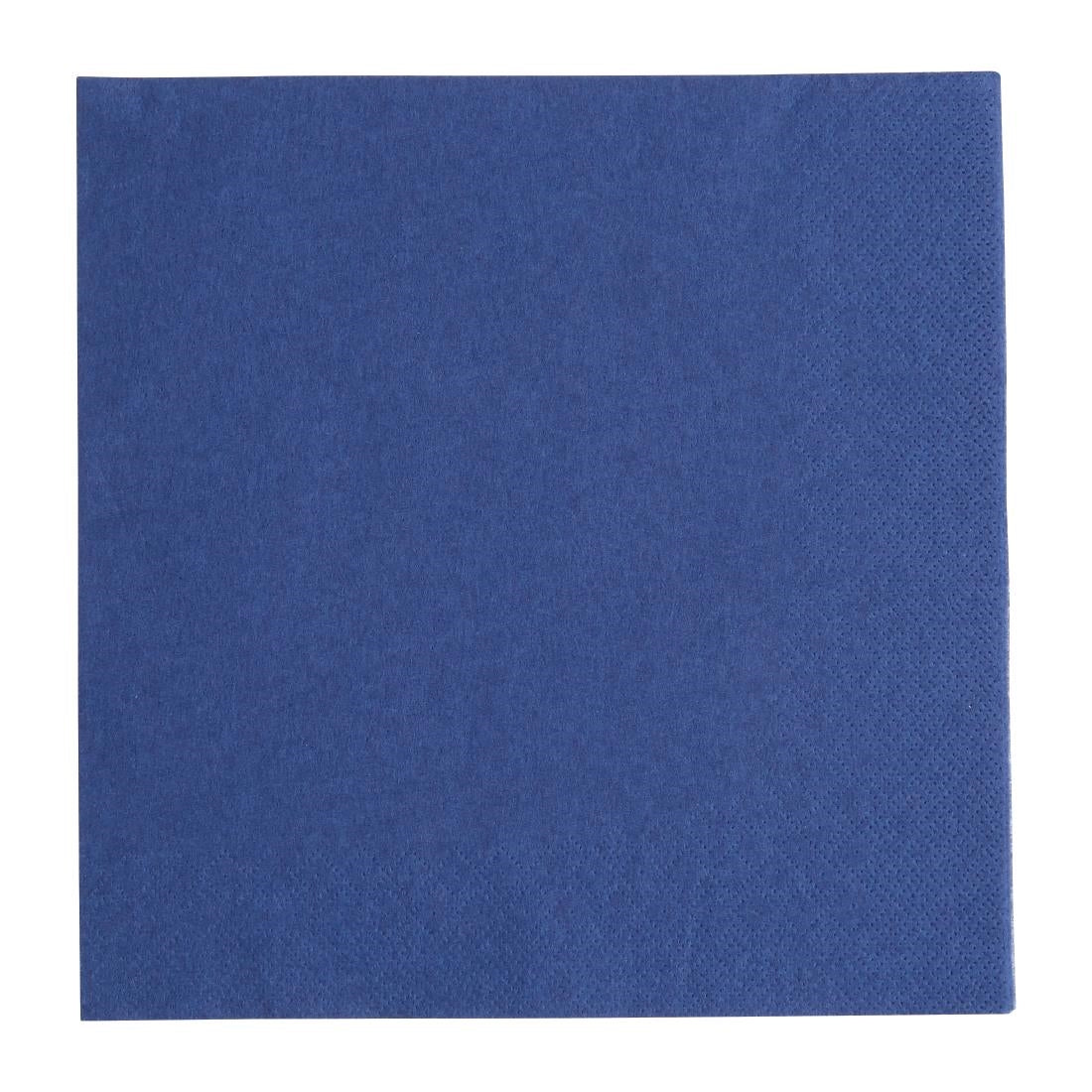 Fiesta Recyclable Dinner Napkin Dark Blue 40x40cm 3ply 1/4 Fold (Pack of 1000)