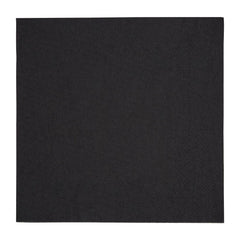 Fiesta Recyclable Dinner Napkin Black 40x40cm 3ply 1/4 Fold (Pack of 1000)