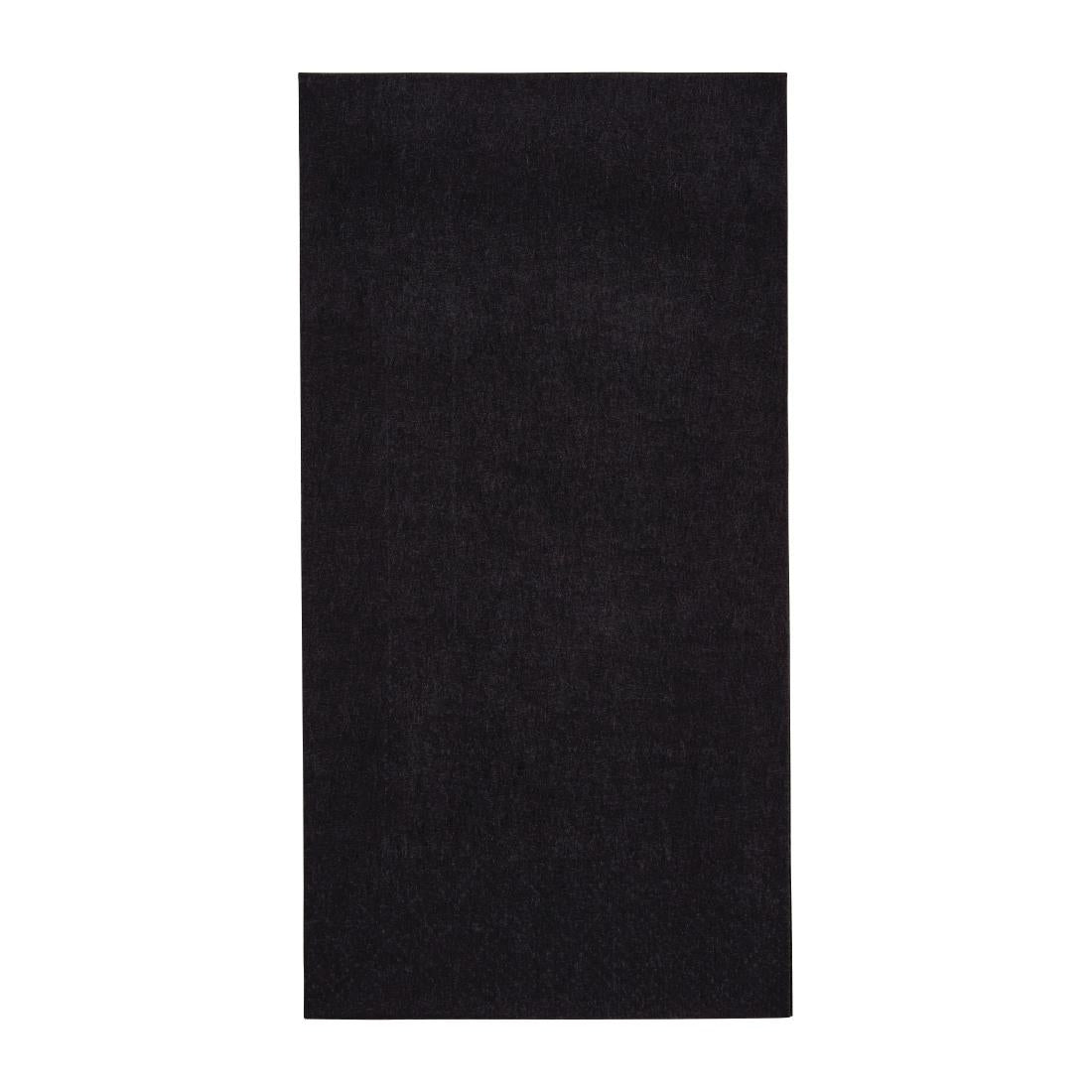 Fiesta Recyclable Dinner Napkin Black 40x40cm 3ply 1/8 Fold (Pack of 1000)