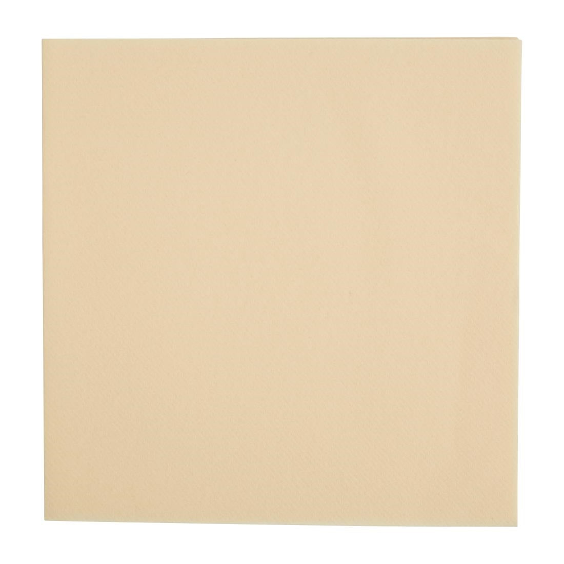 Fiesta Recyclable Premium Tablin Dinner Napkin Cream 40x40cm Airlaid 1/4 Fold (Pack of 500)