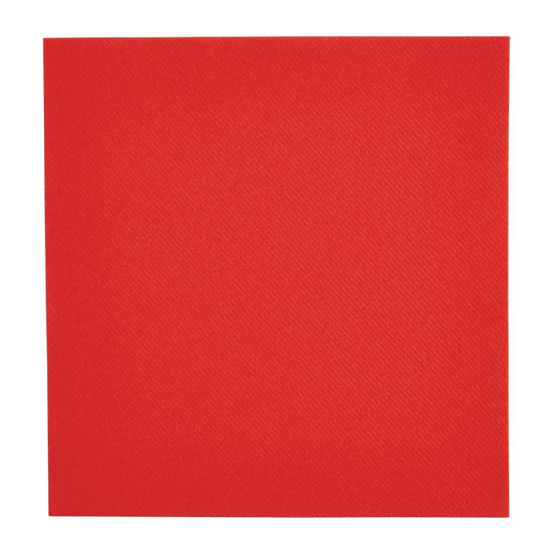 Fiesta Recyclable Premium Tablin Dinner Napkin Red 40x40cm Airlaid 1/4 Fold (Pack of 500)