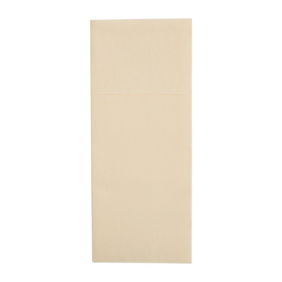 Fiesta Recyclable Premium Tablin Dinner Napkin Cream 48x40cm Airlaid Pocket Fold (Pk 400)