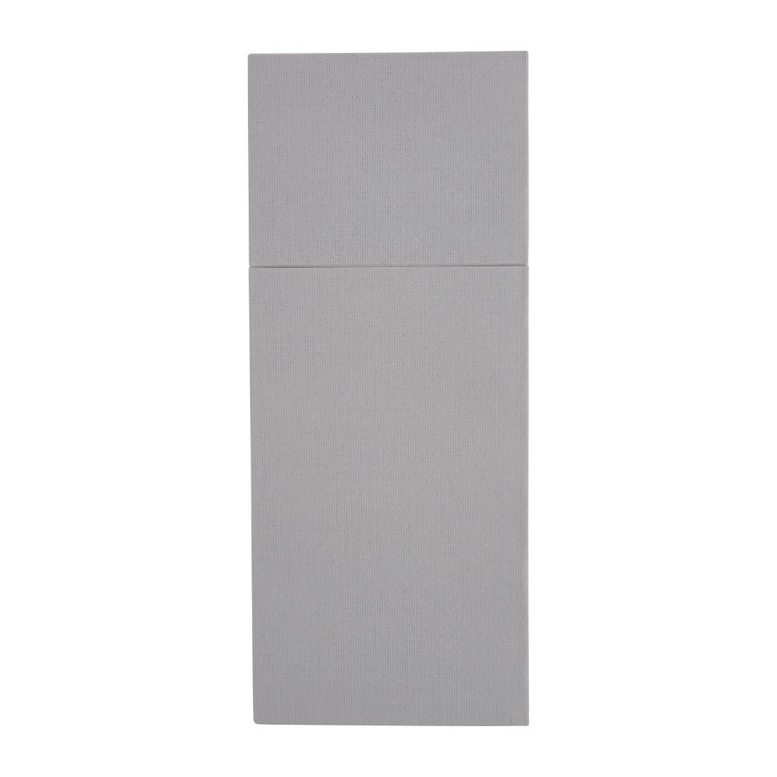 Fiesta Recyclable Premium Tablin Dinner Napkin Grey 48x40cm Airlaid Pocket Fold (Pk 400)