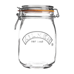 Kilner Clip Top Round Preserve Jar 1000ml (Pack of 4)