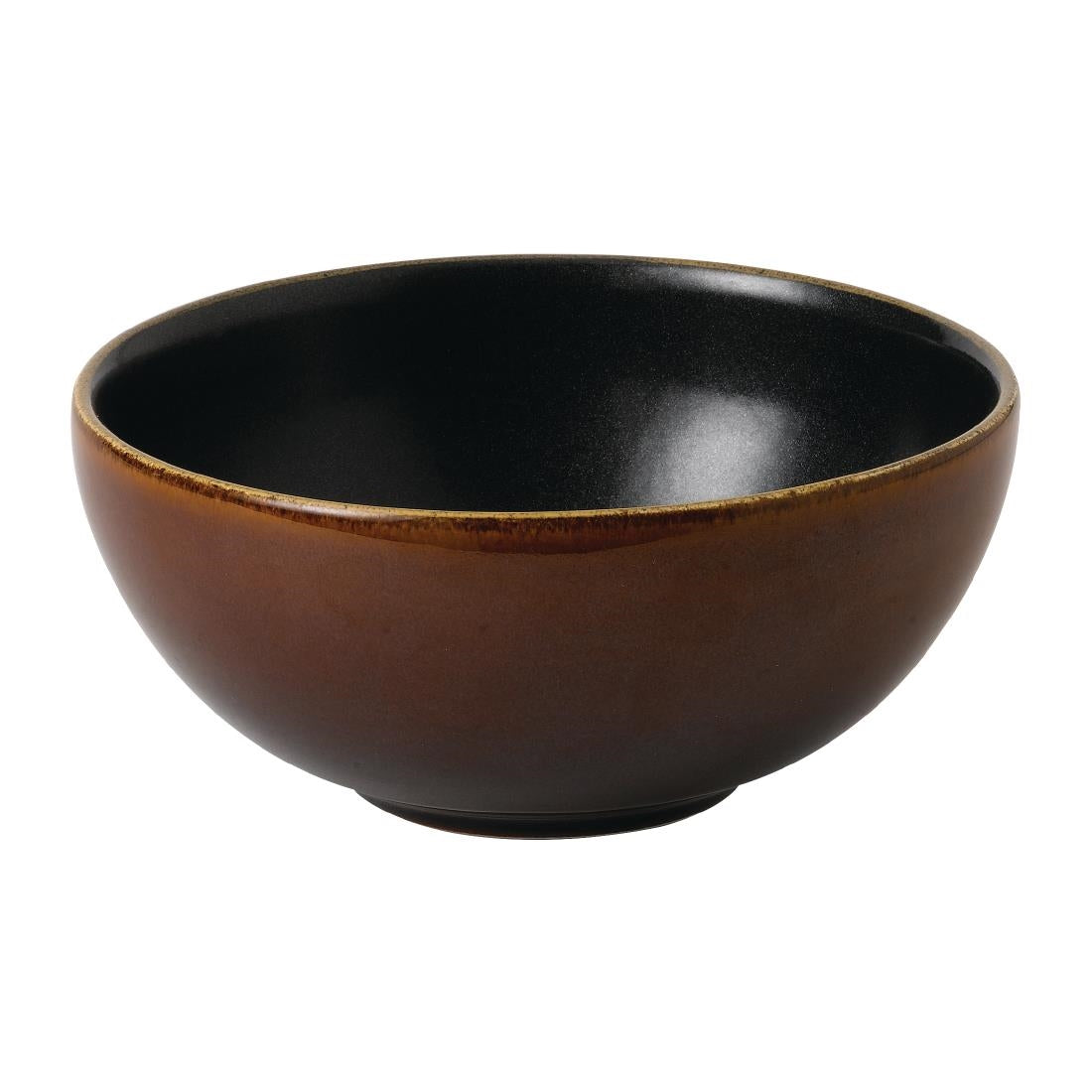 Churchill Super Vitrified Nourish Siena Brown Deep Bowls 155mm (Pack of 6)