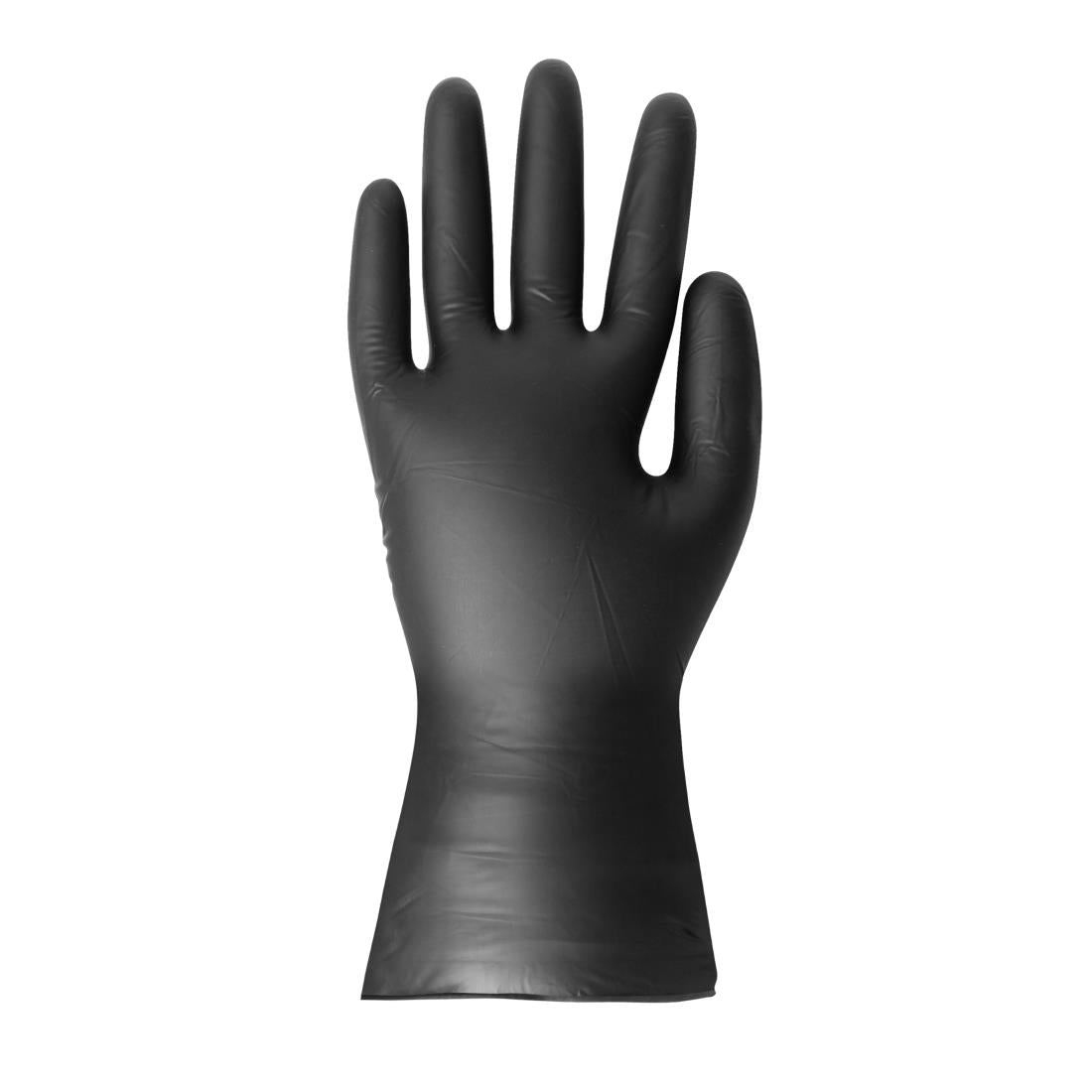 Hygiplas Vinyl Black Powder Free Glove M (Pack of 100)