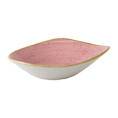 Churchill Stonecast Triangle Bowls Petal Pink 21oz (Pack of 12)