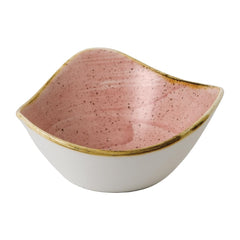 Churchill Stonecast Triangle Bowls Petal Pink 9oz (Pack of 12)