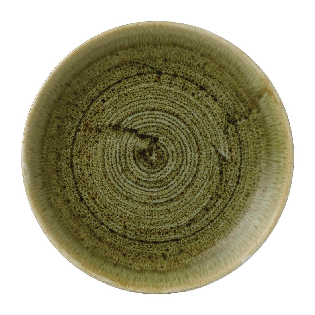 Stonecast Plume Olive Coupe Plate 6 1/2 " (Pack of 12)