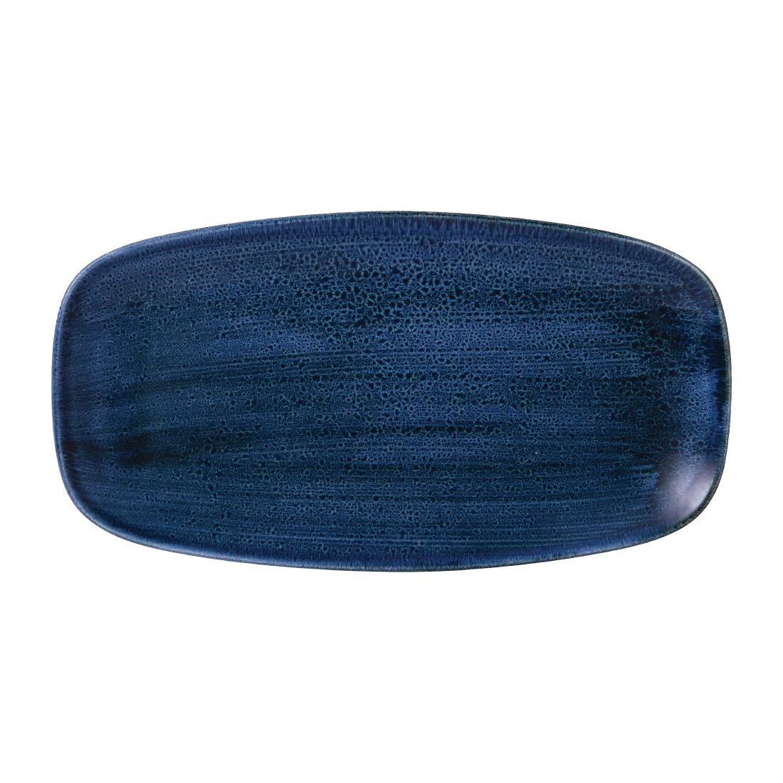 Stonecast Plume Ultramarine Chefs' Oblong Plate No. 4 13 7/8 x 7 3/8 " (Box 6)