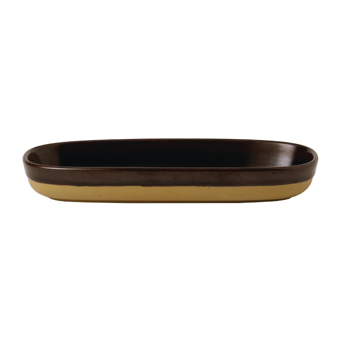 Churchill Emerge Cinnamon Brown Trays 230x95mm (Pack of 6)