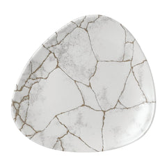 Churchill Studio Prints Kintsugi Agate Grey Lotus Plates 177mm (Pack of 12)
