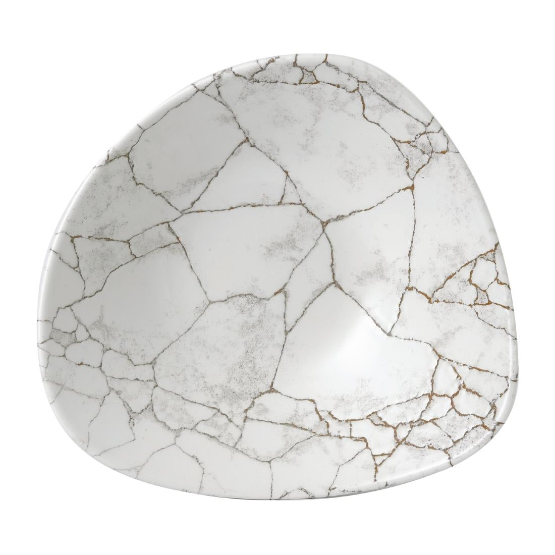 Churchill Studio Prints Kintsugi Agate Grey Lotus Bowls 228mm (Pack of 12)