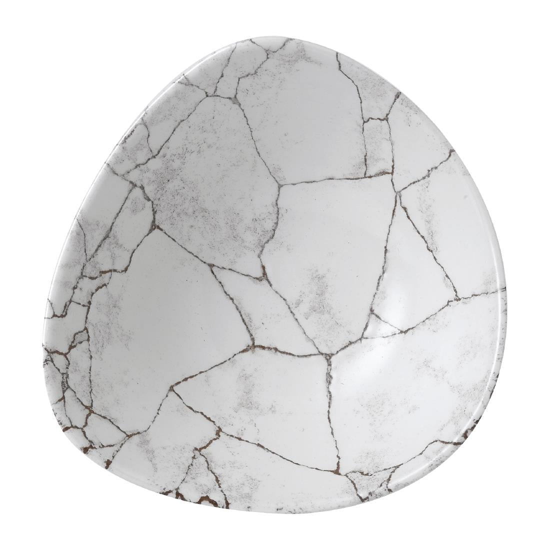 Churchill Studio Prints Kintsugi Agate Grey Lotus Bowls 177mm (Pack of 12)