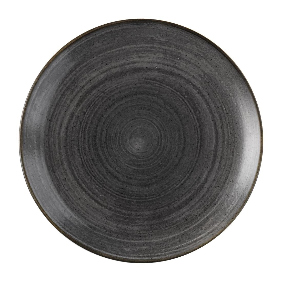 Churchill Stonecast Raw Evolve Coupe Plates Black 286mm (Pack of 12)