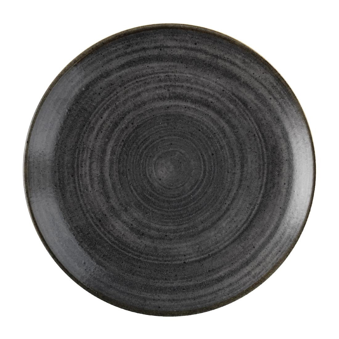 Churchill Stonecast Raw Evolve Coupe Plates Black 260mm (Pack of 12)