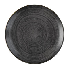 Churchill Stonecast Raw Evolve Coupe Plates Black 219mm (Pack of 12)