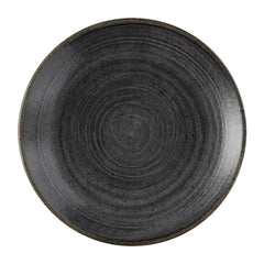 Churchill Stonecast Raw Evolve Coupe Plates Black 165mm (Pack of 12)