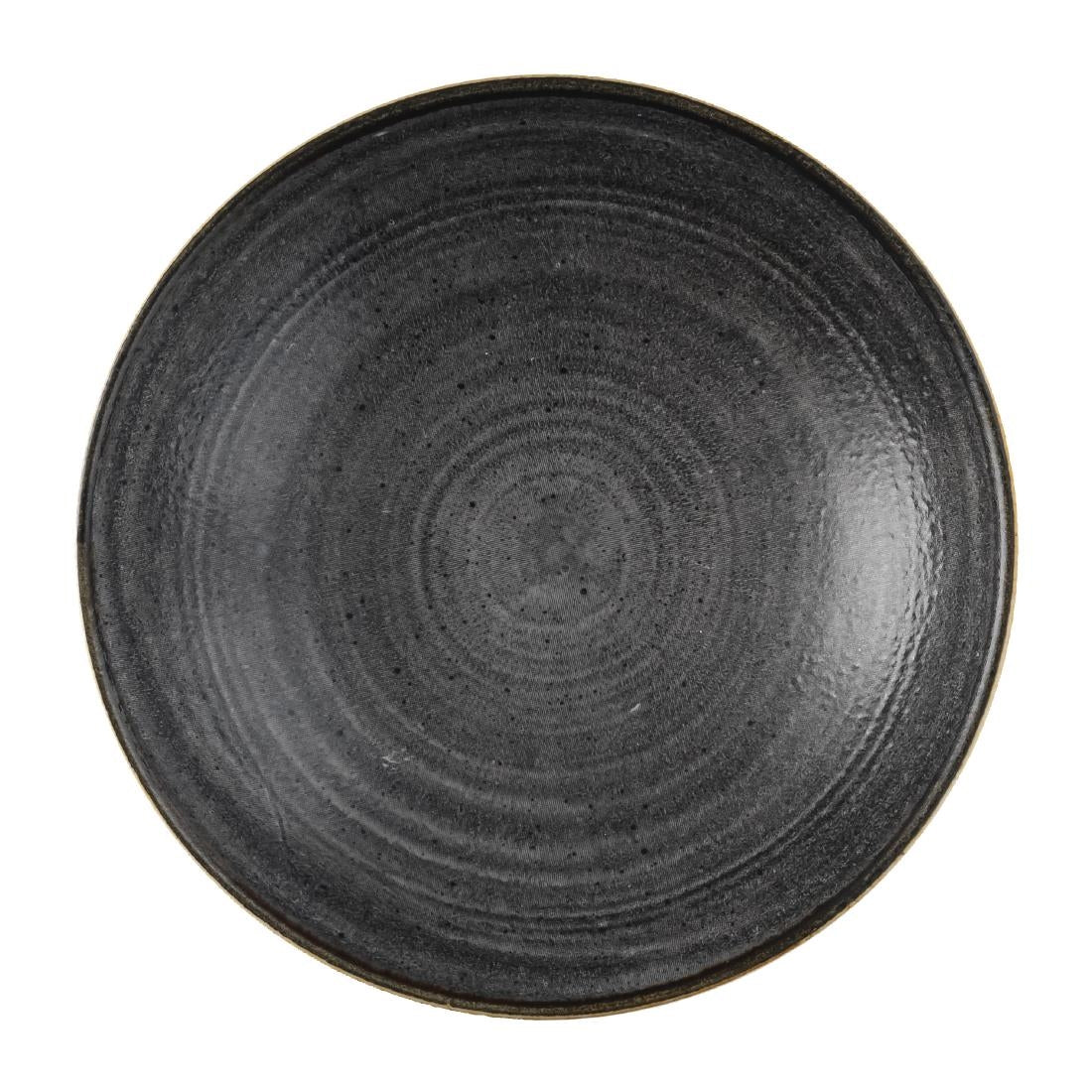 Churchill Stonecast Raw Coupe Bowls Black 184mm (Pack of 12)