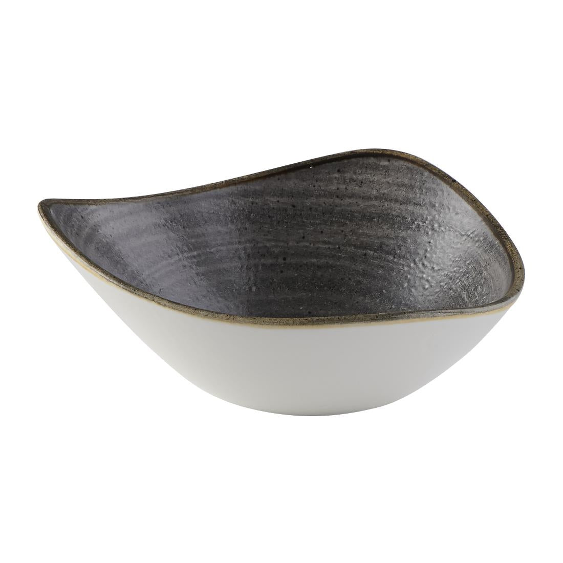 Churchill Stonecast Raw Lotus Bowls Black 178mm (Pack of 12)