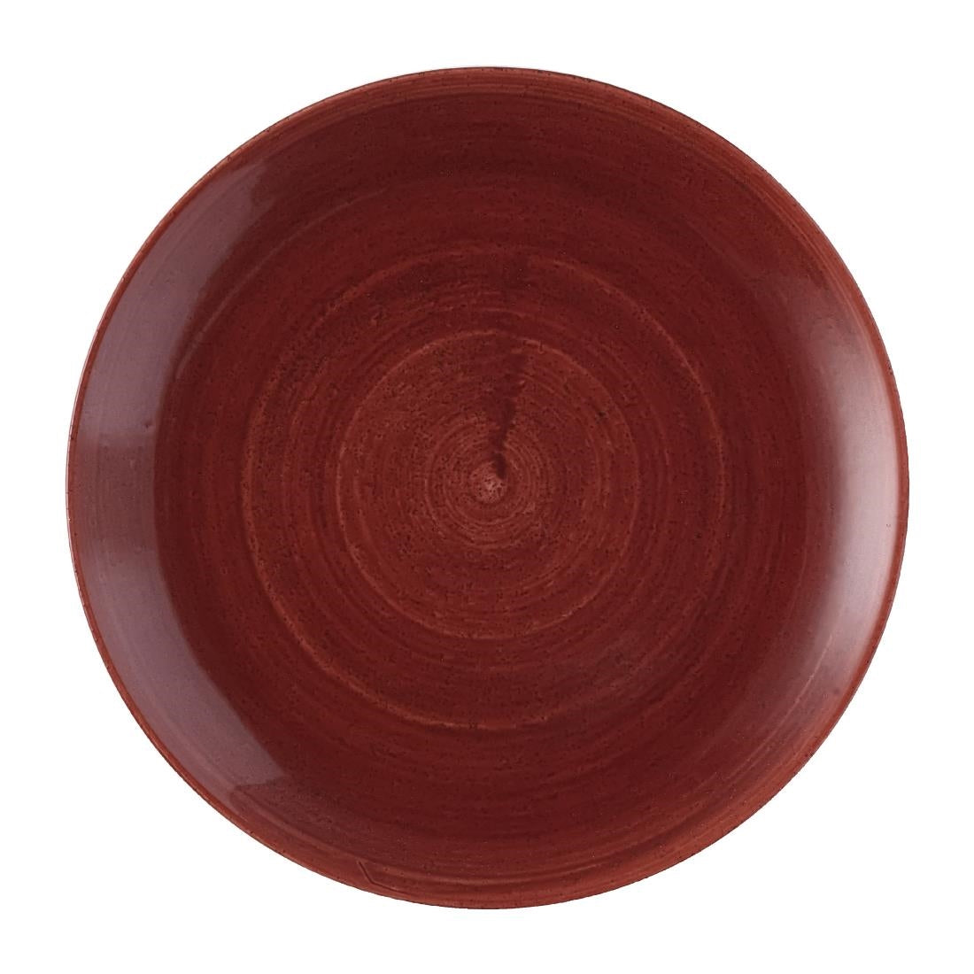 Churchill Stonecast Patina Red Rust Evolve Coupe Plates 286mm (Pack of 12)