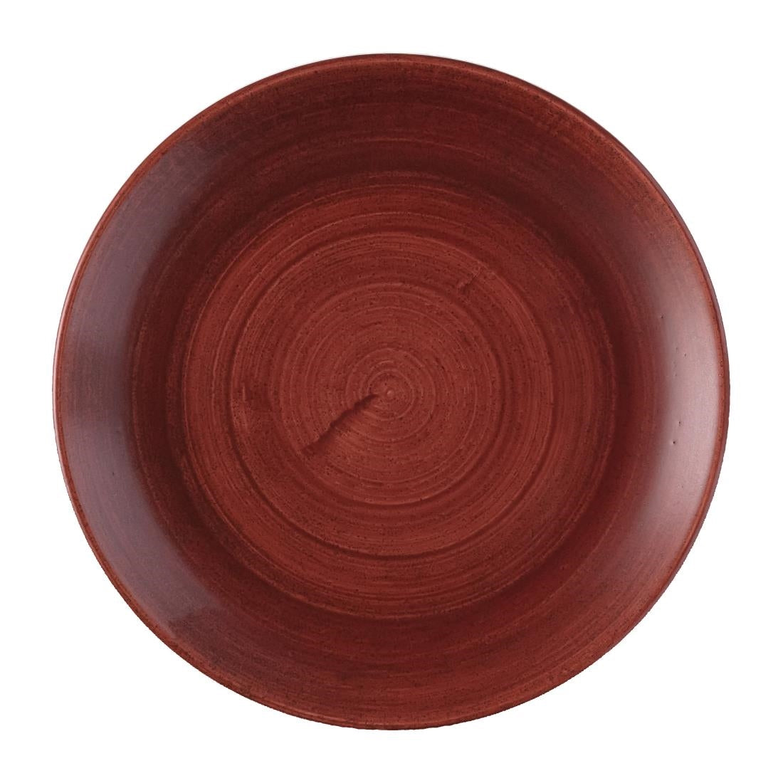 Churchill Stonecast Patina Red Rust Evolve Coupe Plates 219mm (Pack of 12)