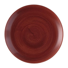 Churchill Stonecast Patina Red Rust Evolve Coupe Plates 165mm (Pack of 12)