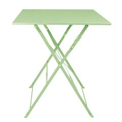 Bolero Perth Light Green Pavement Style Table Square 600mm