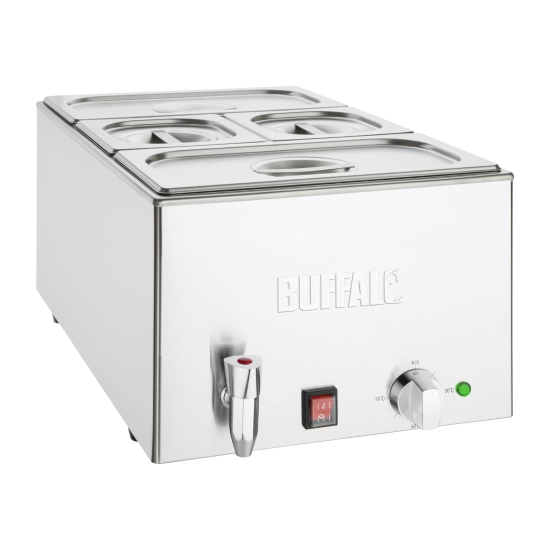 Buffalo Bain Marie with Tap and Pans