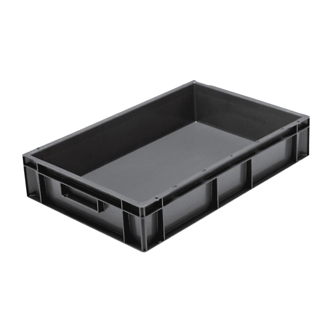 Grey Solid Stacking Container Medium 600x400x120mm