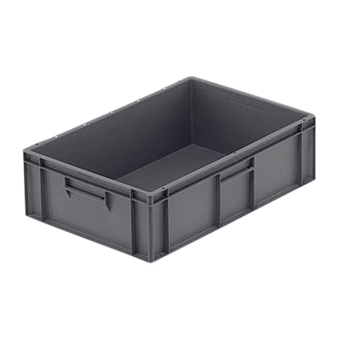 Grey Solid Stacking Container Large 600x400x175mm