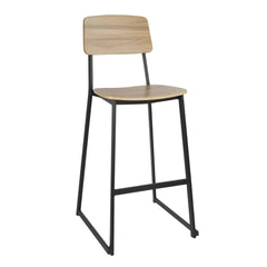 Bolero Beaufort Wooden Interior High Stools (Pack of 2)