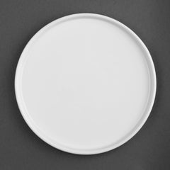 Olympia Whiteware Flat Round Plates 268mm (Pack of 4)