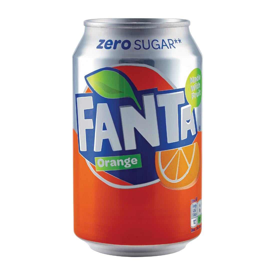 Fanta Zero Orange Cans - 330ml (Case 24)