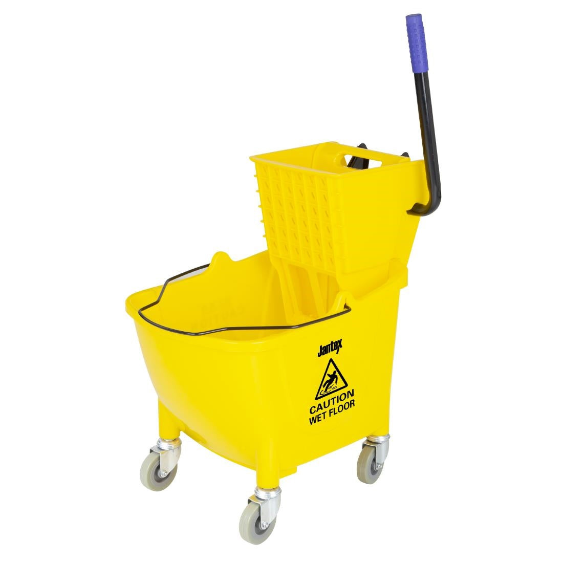 Jantex 30ltr Mop Bucket with Foot Pedal release - Yellow