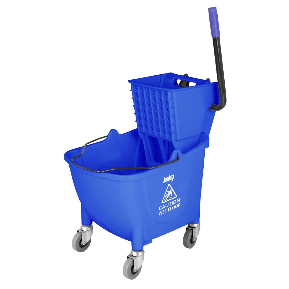 Jantex 30ltr Mop Bucket with Foot Pedal release - Blue