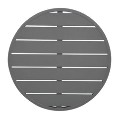 Bolero Aluminium Round Table Top Dark Grey 580mm